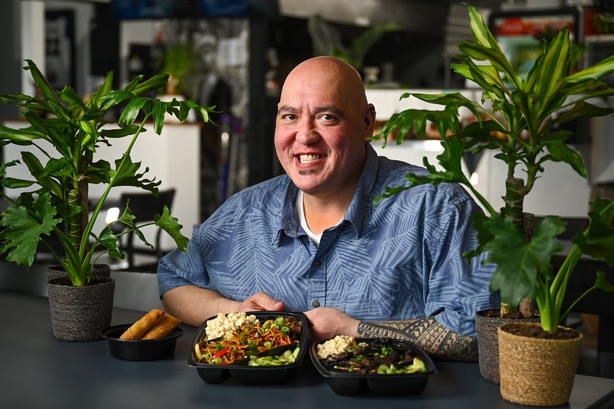 Nicholas DeCaro is living his dream of introducing food from Guam and the Philippines to Spokane. He has opened Island Style Food & BBQ at 2931 N. Division St.  (DAN PELLE/THE SPOKESMAN-REVIEW)