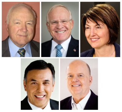 Candidates who have announced they will run for Congress this year for the seat representing Spokane: Tom Horne, David Kay, incumbent Cathy McMorris Rodgers, Joe Pakootas, Dave Wilson.
