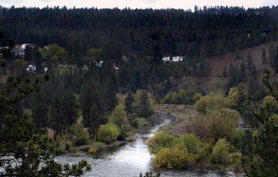 
Hangman Creek spills into the Spokane River at Peoples Park in Spokane.
 (Photos by Brian Plonka / The Spokesman-Review)