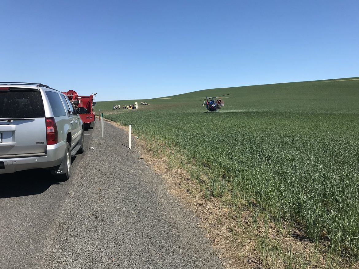 Two dead in rollover crash west of Colfax The SpokesmanReview