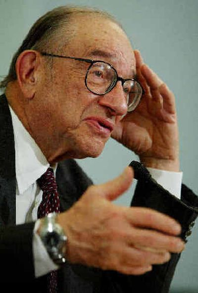 
Federal Reserve Board Chairman Alan Greenspan testifies Wednesday. 
 (Associated Press / The Spokesman-Review)