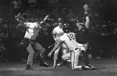 
The Spokesman-Review Spokane Indians fans will never forget Mike Humphreys' steal of home against Southern Oregon to win the 1988 Northwest League championship.
 (Dan Pelle / The Spokesman-Review)