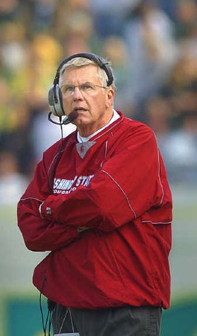 
Bill Doba has a .500 winning percentage at WSU. S-R
 (Christopher Anderson S-R / The Spokesman-Review)