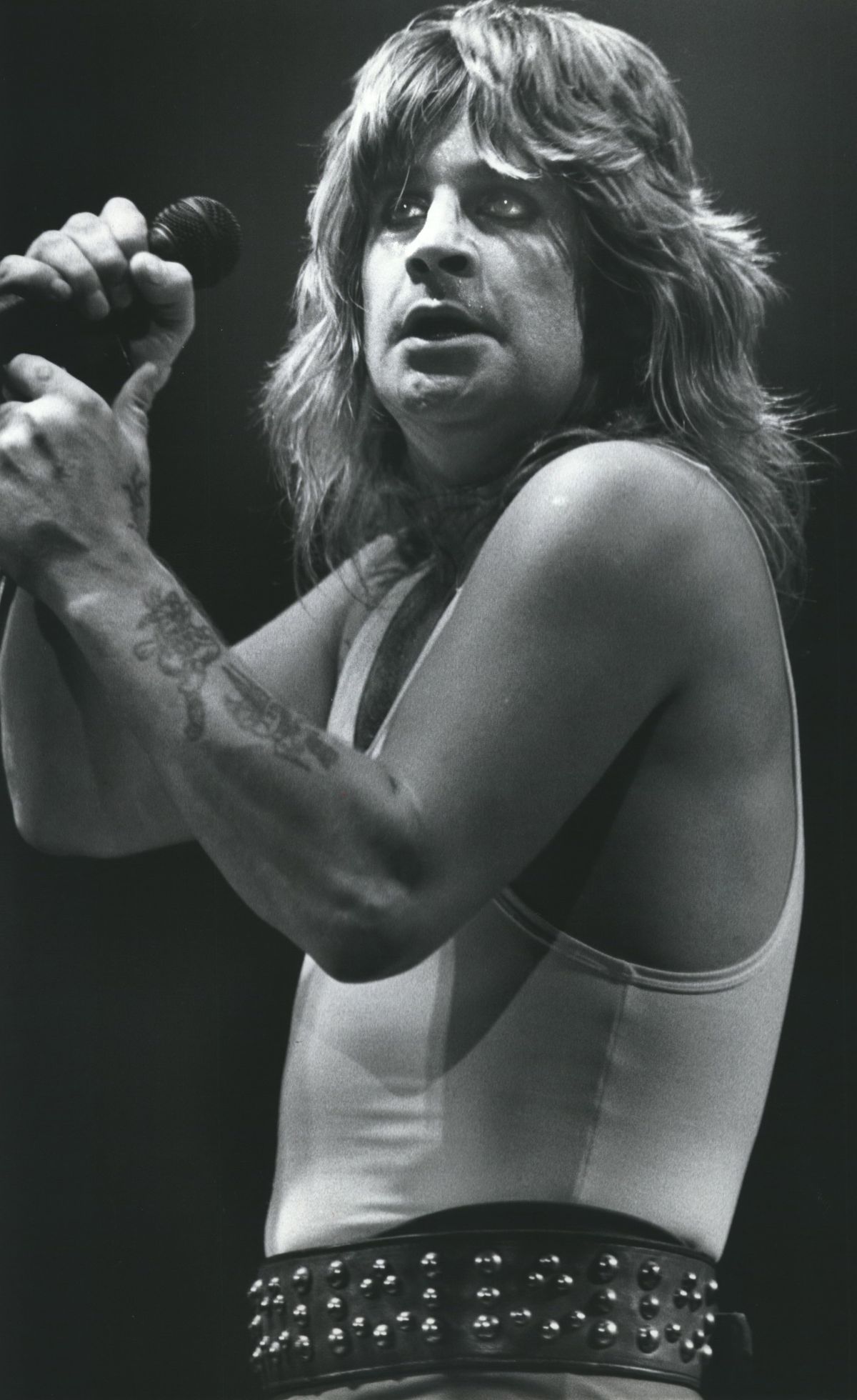 Ozzy Osbourne performs at the Spokane Coliseum on June 16, 1982, in his “Diary of a Madman” tour stop. This concert was part of the North American leg of the tour, which supported Osbourne’s second solo album, “Diary of a Madman.” (Spokesman-Review photo archives)