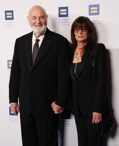 Director Rob Reiner and his wife Michele Singer Reiner attend the Human Rights Campaign’s 2025 LA Dinner at the Fairmont Century Plaza in Los Angeles.  (Getty Images)