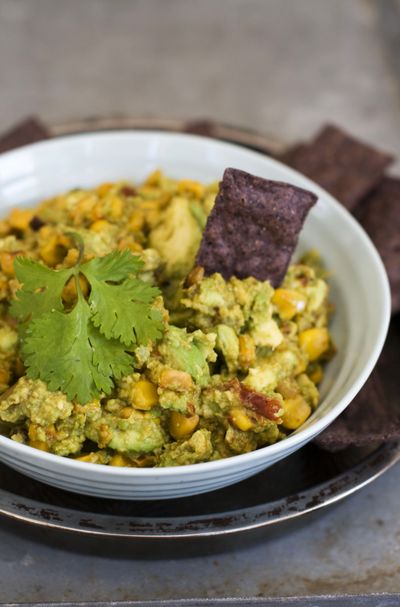 Chipotle corn guacamole makes a go-to dish. (Associated Press)