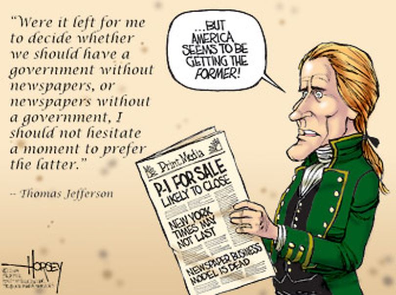 Cartoon credit: Seattle Post-Intelligencer, David Horsey,davidhorsey.com (The Spokesman-Review)