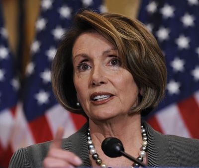 House Speaker Nancy Pelosi speaks  at a Capitol Hill news conference  Friday.  (Associated Press / The Spokesman-Review)