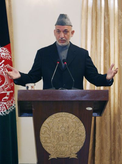 Karzai is under pressure from his supporters  to claim victory.   (File Associated Press / The Spokesman-Review)