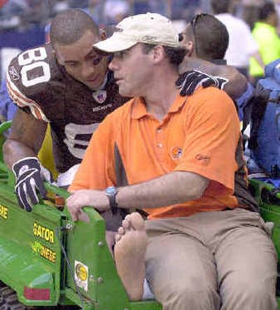 
Cleveland tight end Kellen Winslow was one of many injured Sunday. 
 (Associated Press / The Spokesman-Review)