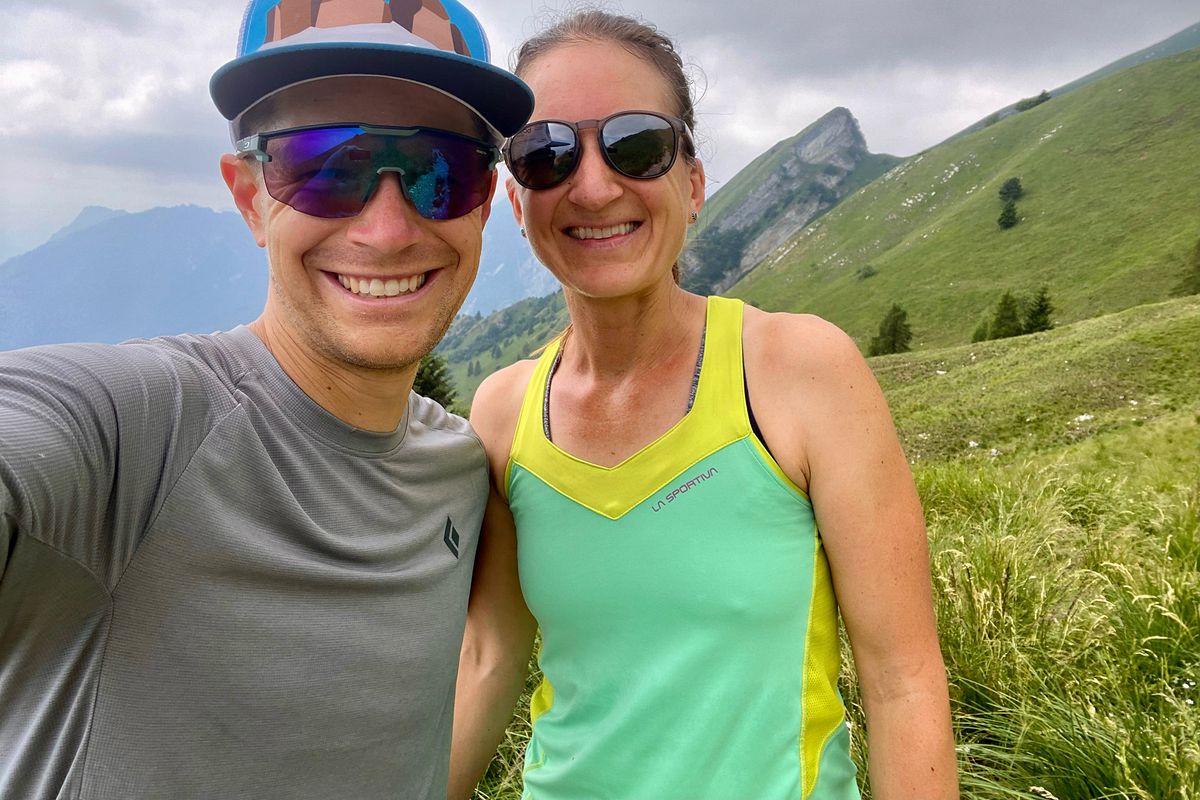Gabe and Jenny Joyes enjoy mountain trail running together. Since both are teachers, they have plenty of time in the summers to hit the trail.  (Gabe Joyes, courtesy photo)