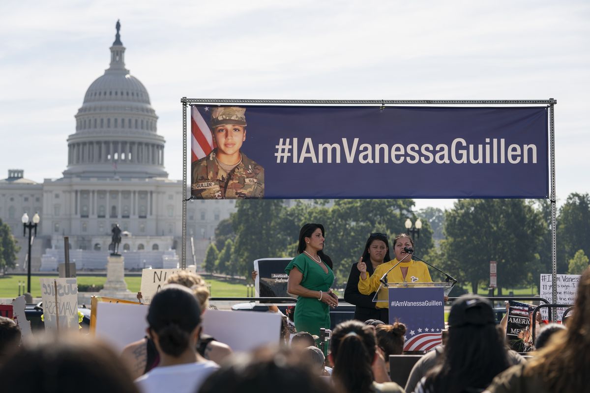 FILE - In this July 30, 2020, file photo slain Army Spc. Vanessa Guillen
