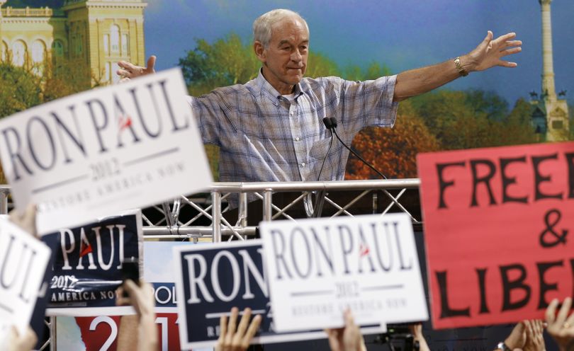 U.S. Rep. Ron Paul, R-Texas, finished in second place in the Iowa Republican Party's Straw Poll. (Associated Press)