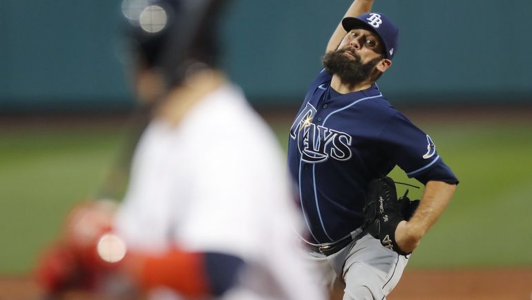 Tampa Bay’s Andrew Kittredge, originally drafted by the Seattle Mariners in 2008, has struck out nearly one batter per inning during his four seasons with the Rays. (Associated Press)