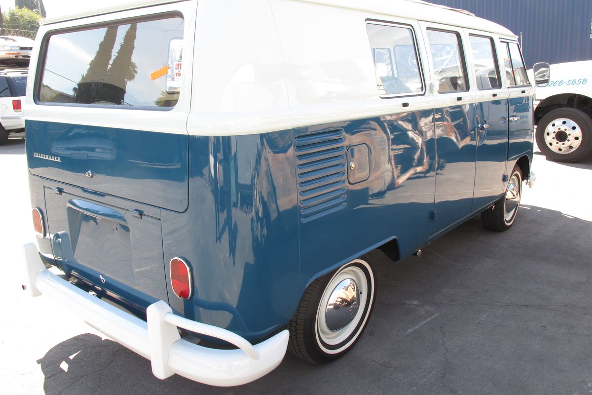 The restored 1965 Volkswagen van was found in a shipping container headed for Europe. Courtesy of U.S. Customs and Border Protection (Courtesy of U.S. Customs and Border Protection)