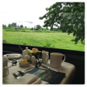 Scene from the dining car of the Rocky Mountaineer (Cheryl-Anne Millsap / Photo by Cheryl-Anne Millsap)