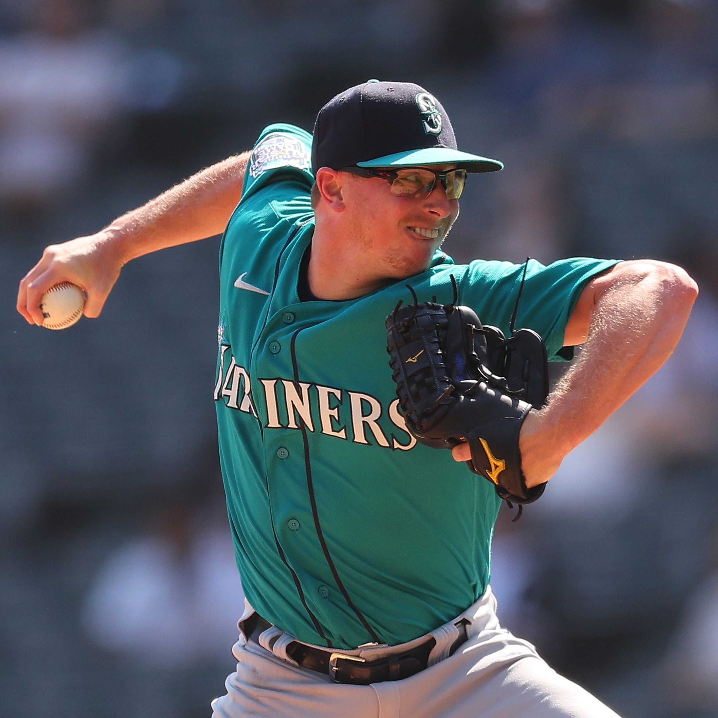 Josh Rojas of the Seattle Mariners slides for a score during the News  Photo - Getty Images