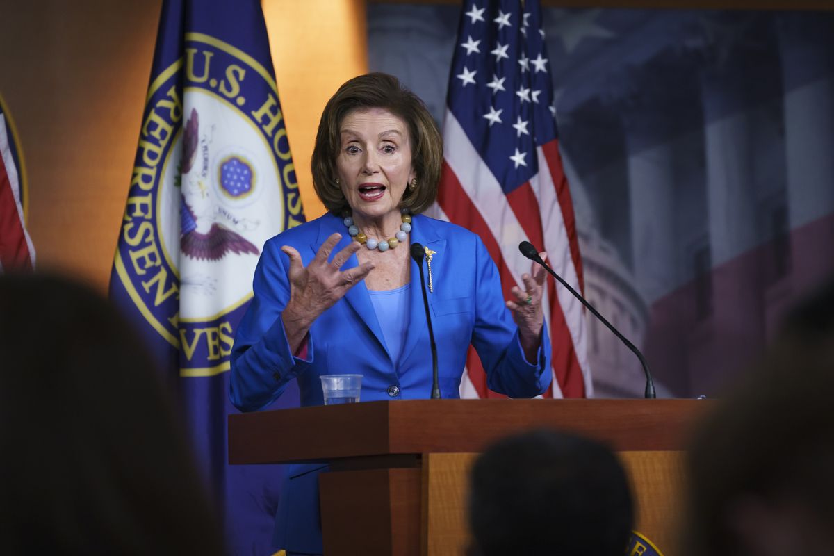 Speaker of the House Nancy Pelosi, D-Calif., speaks during a news conference at the Capitol in Washington, Tuesday, Oct. 12, 2021.  (J. Scott Applewhite)