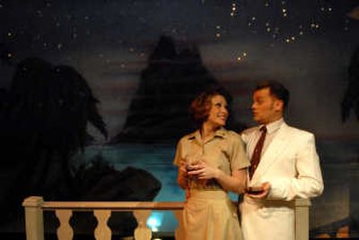 
Briane Green plays Nellie Forbush with Michael Muzatko as Emile deBecque in Spokane Civic Theatre's production of the musical 