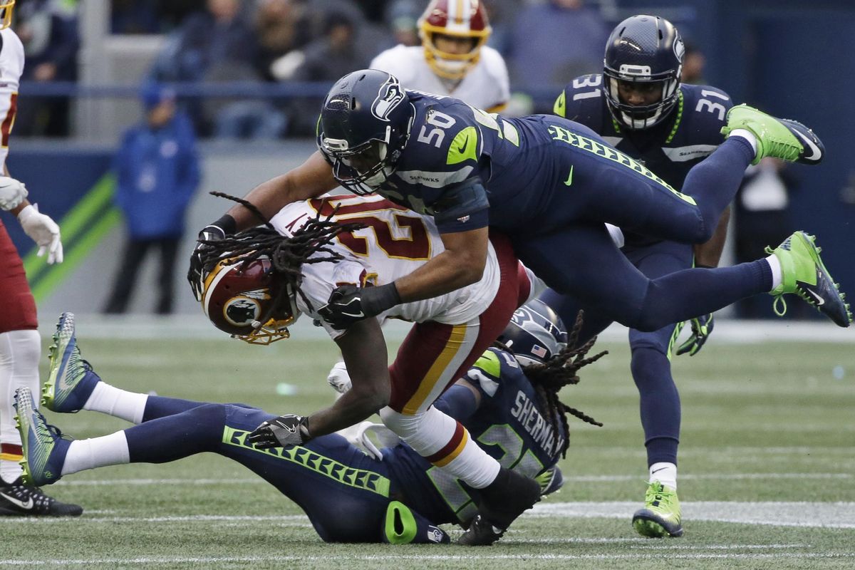 Seattle Seahawks cornerback Richard Sherman (25) and Washington