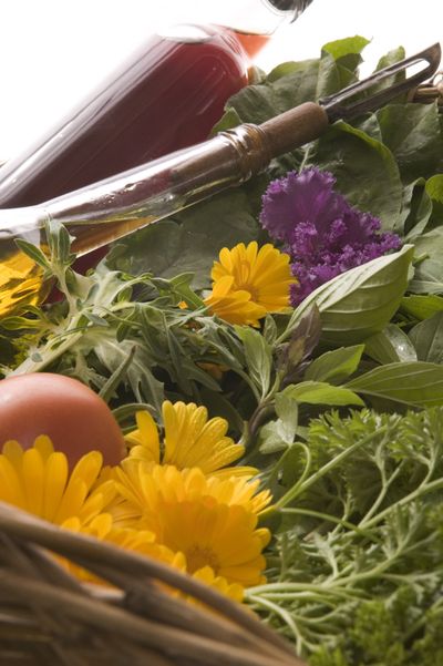 Enjoy the edible petals of common flowers like pansies, sunflowers, roses, hollyhocks, calendula, lilacs and bachelor buttons. (Maryjane Butters / United Feature Syndicate)