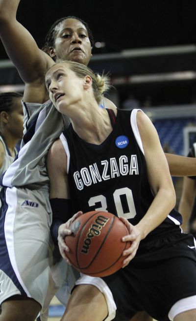 Heather Bowman leaves GU as the most decorated player in the women’s program.  (Associated Press)