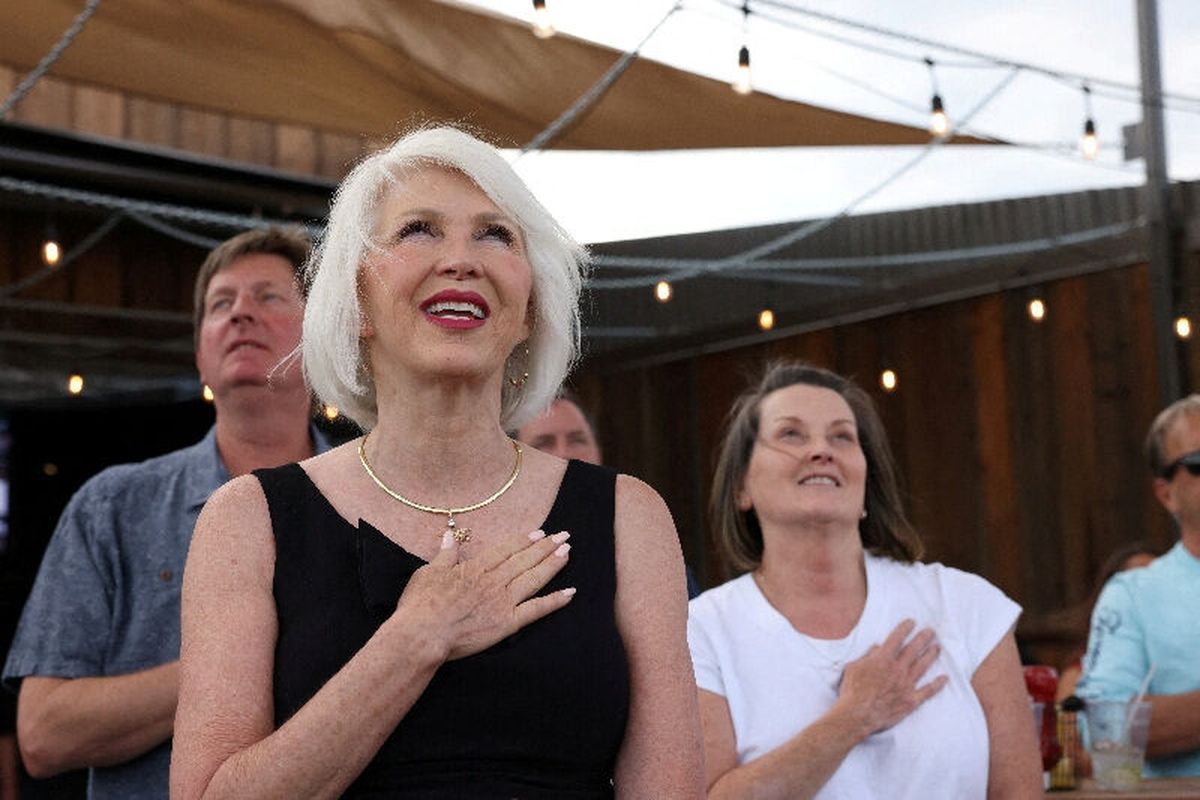 FILE PHOTO: Republican Secretary of State candidate for Colorado, Tina Peters, a county clerk and election denier who