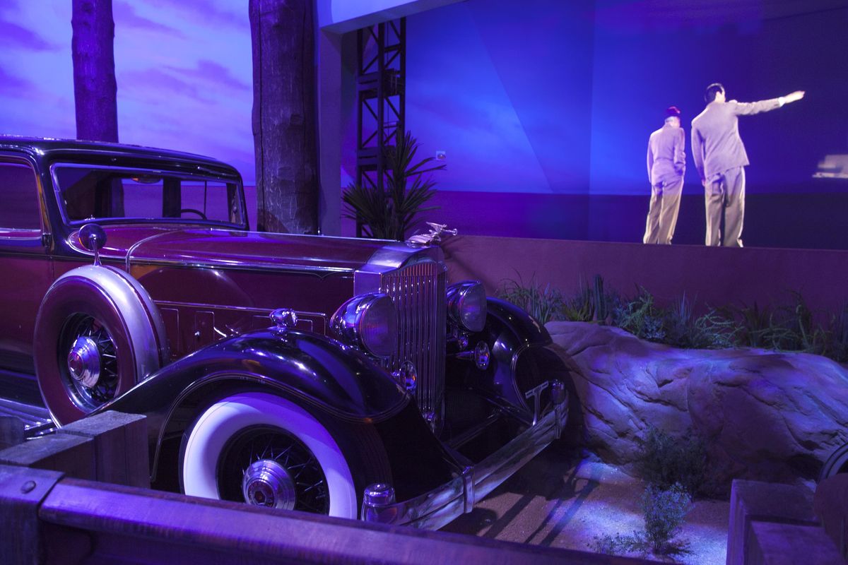 A limo once belonging to Bugsy Siegel is displayed at the “Mob Experience” at the Tropicana Hotel and Casino.