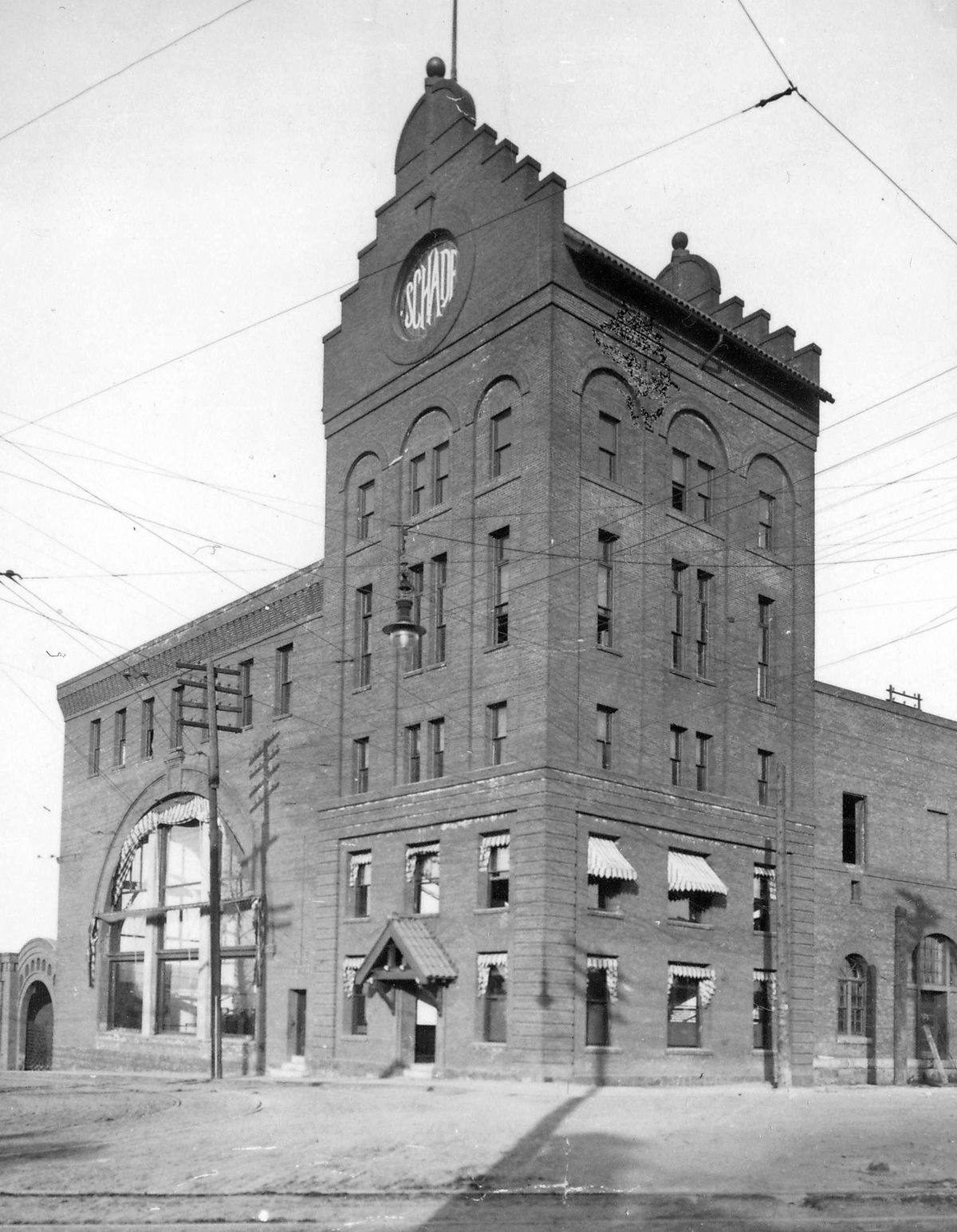 1903: This photo shows the Schade Brewery shortly after it was built. It sits at 528 E. Spokane Falls Boulevard.