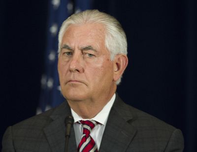 In this June 21, 2017, file photo, Secretary of State Rex Tillerson appears at news conference at the State Department in Washington. (Cliff Owen / Associated Press)