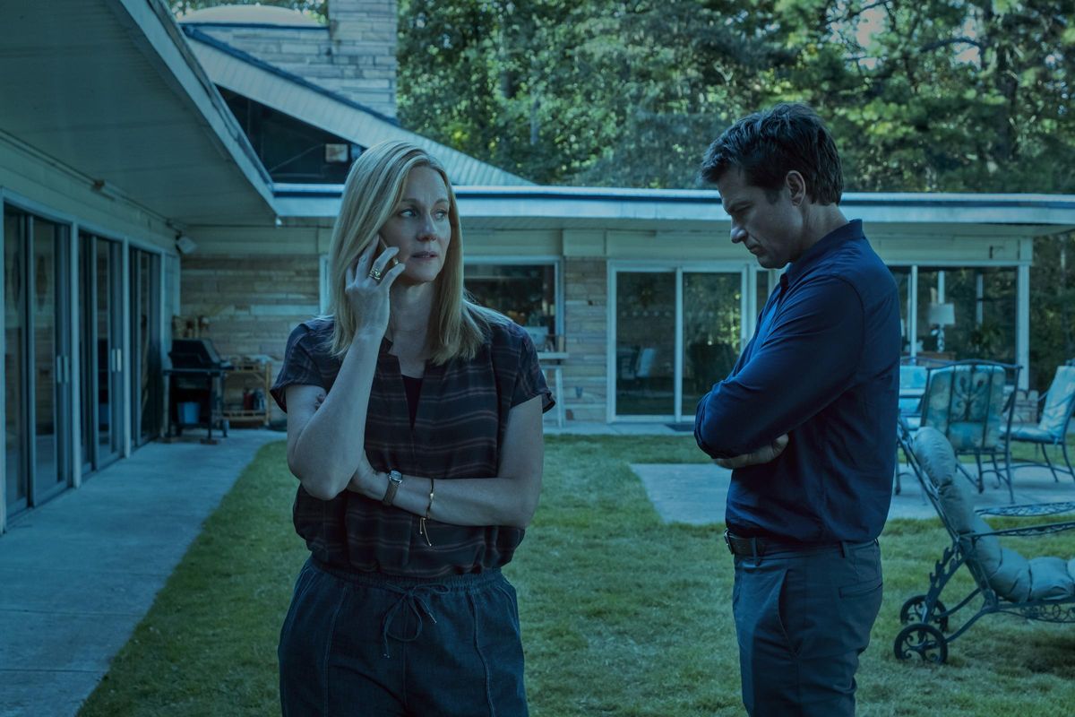 Laura Linney and Jason Reitman in season three of “Ozark.” (Steve Deitl / Netflix)