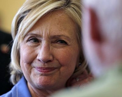 Democratic presidential candidate Hillary Rodham Clinton listens to a question from a guest after a town hall meeting in Dover, N.H., Thursday, July 16, 2015.  (Charles Krupa / Associated Press)