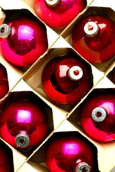 
Shiny-Brite ornaments enjoyed their heyday in the 1950s. The little glass globes were charming, colorful and unassuming. 
 (Knight Ridder / The Spokesman-Review)