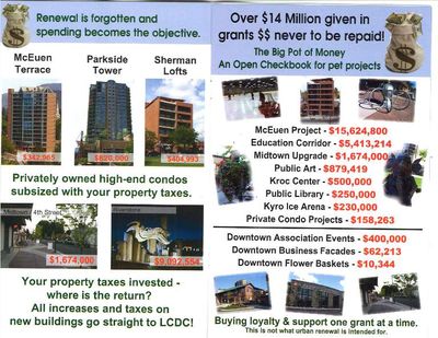 Here are two pages of the brochure handed out to Sims, Orzell & Co. It's worth noting that they include the following among 