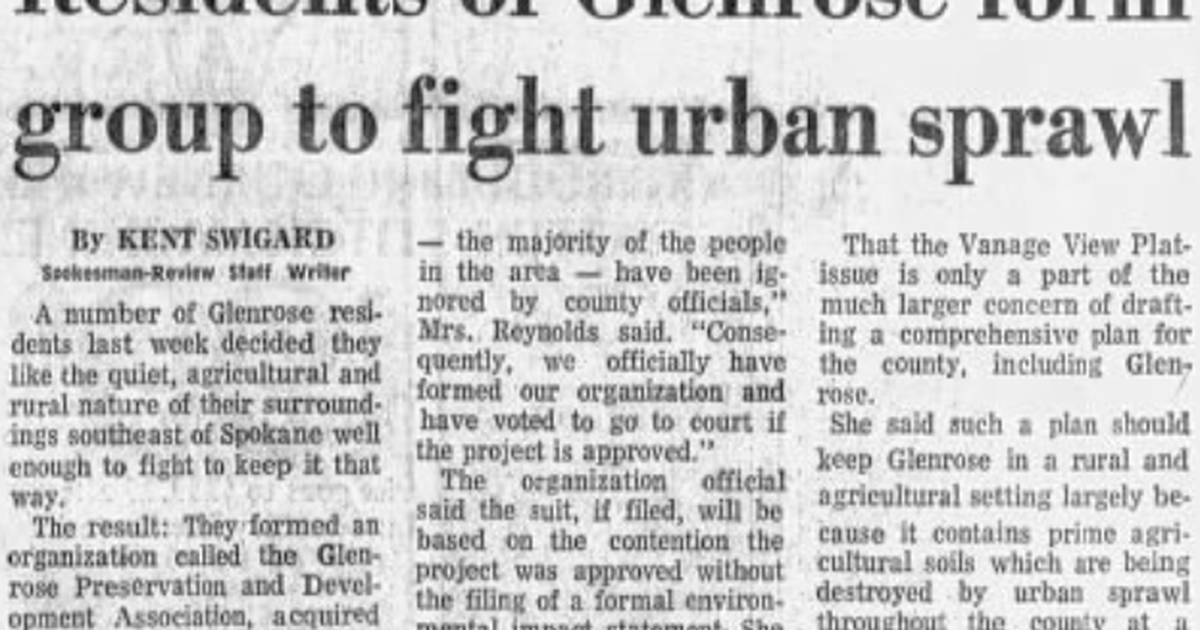 This day in history: Glenrose residents united to oppose ‘high density housing tracts’