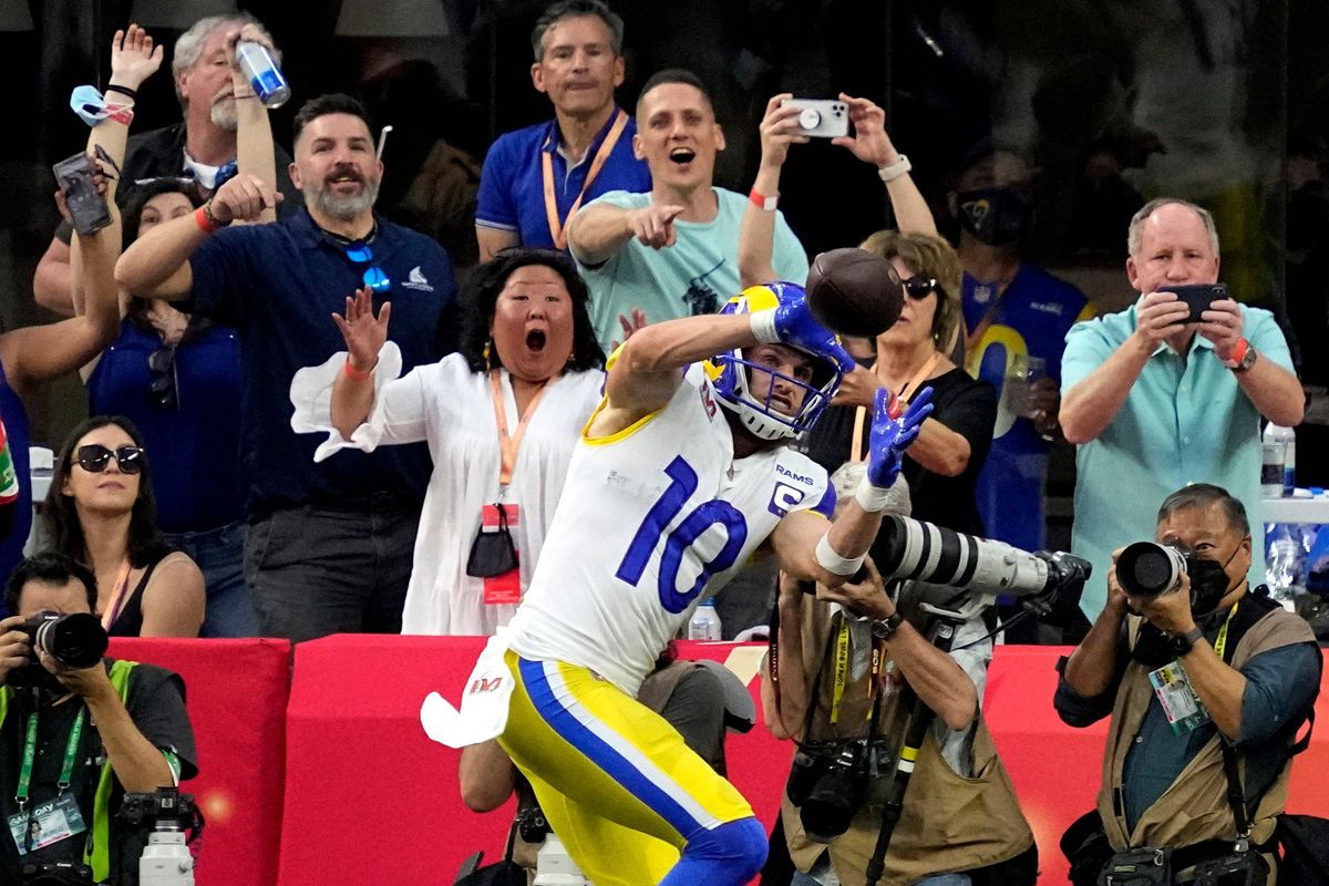 EWU's Cooper Kupp accepts Super Bowl MVP trophy in Monday morning