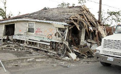 
A house damaged by floodwaters in New Orleans. 
 (Associated Press / The Spokesman-Review)