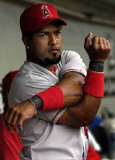 
Embattled slugger Raul Mondesi made his debut with the Anaheim Angels Sunday against the White Sox.Embattled slugger Raul Mondesi made his debut with the Anaheim Angels Sunday against the White Sox.
 (Associated PressAssociated Press / The Spokesman-Review)