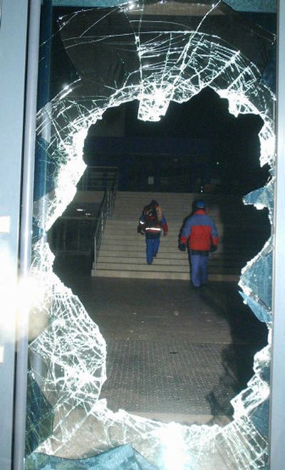 
Rescue workers look for survivors in an exhibition hall in Katowice, Poland, on Saturday. The building's roof collapsed with an estimated 500 people inside. 
 (Associated Press / The Spokesman-Review)