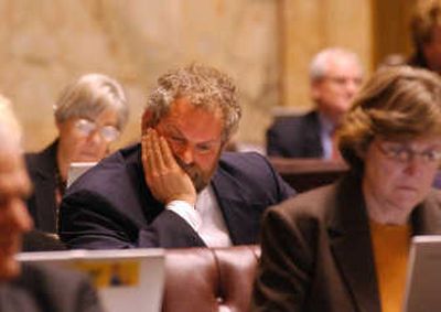 
State lawmakers, seen here Monday in Olympia,  negotiated for weeks before reaching a final budget deal this week. 
 (RICHARD ROESLER / The Spokesman-Review)