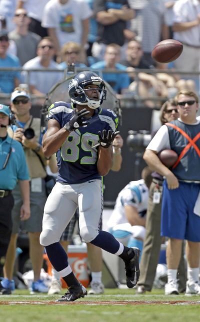 Seahawks’ Doug Baldwin has made 50 catches for 778 yards, just below his career highs from 2011. (Associated Press)