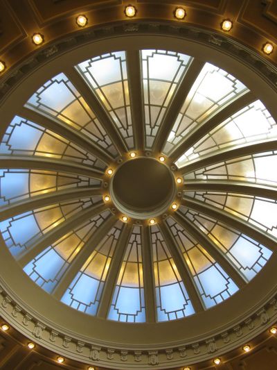 Domed ceiling of the Idaho Senate chamber (The Spokesman-Review / Betsy Z. Russell)