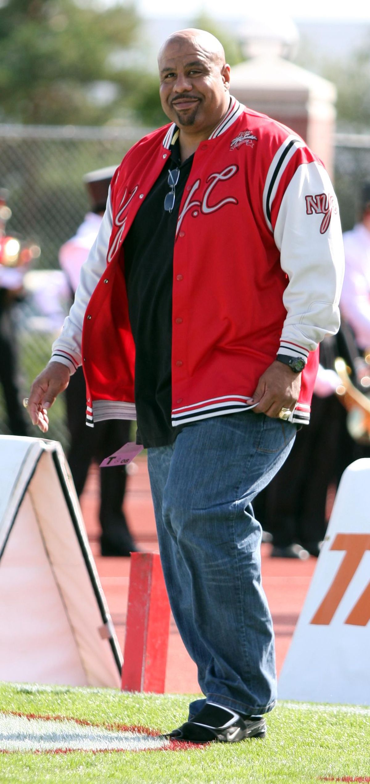 Ed Simmons walks on the field at an undated Eastern Washington football game. (EWU Athletics / Courtesy)