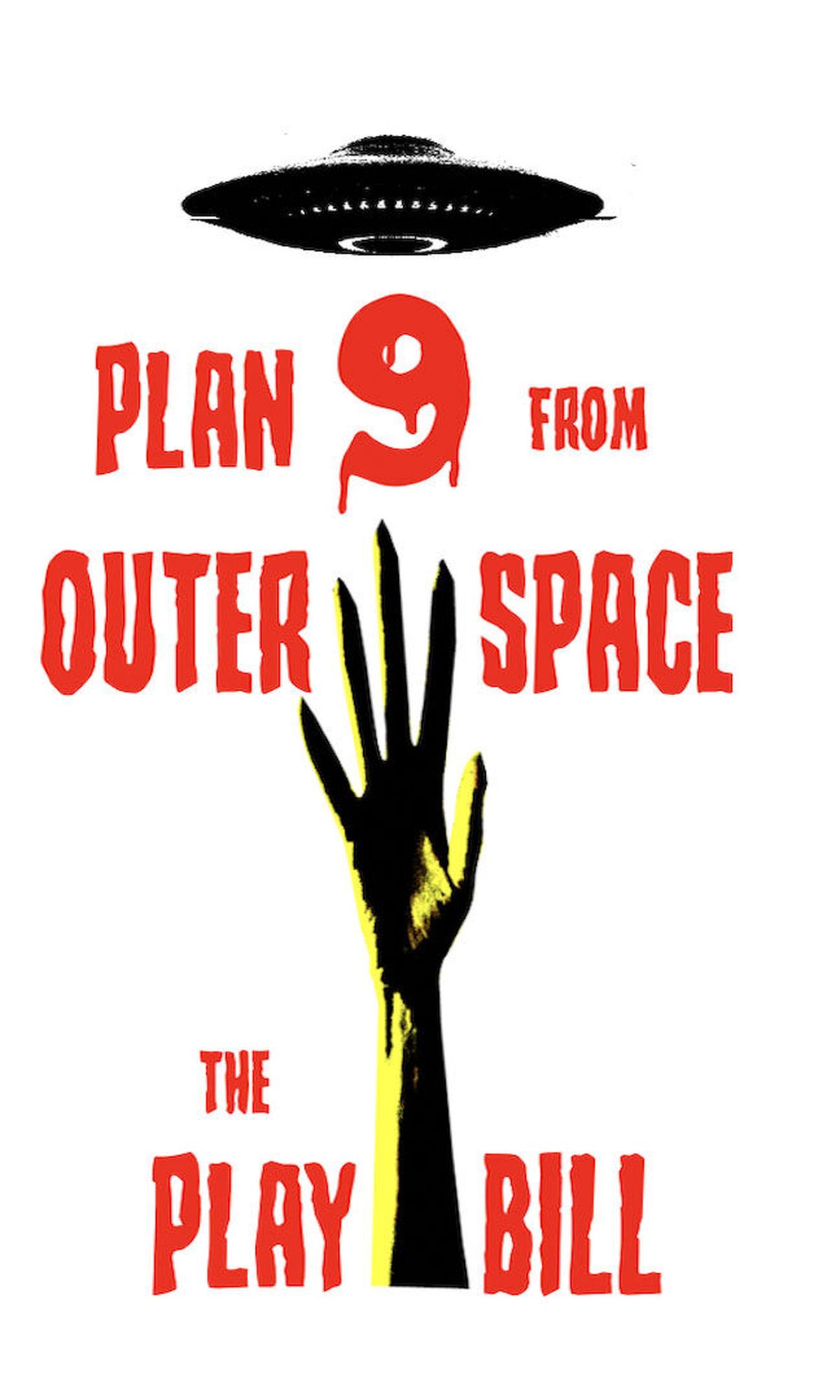 The playbill for “Plan 9 from Outer Space,” a radio production set to benefit KYRS radio.  (Courtesy of Maeve Griffith)