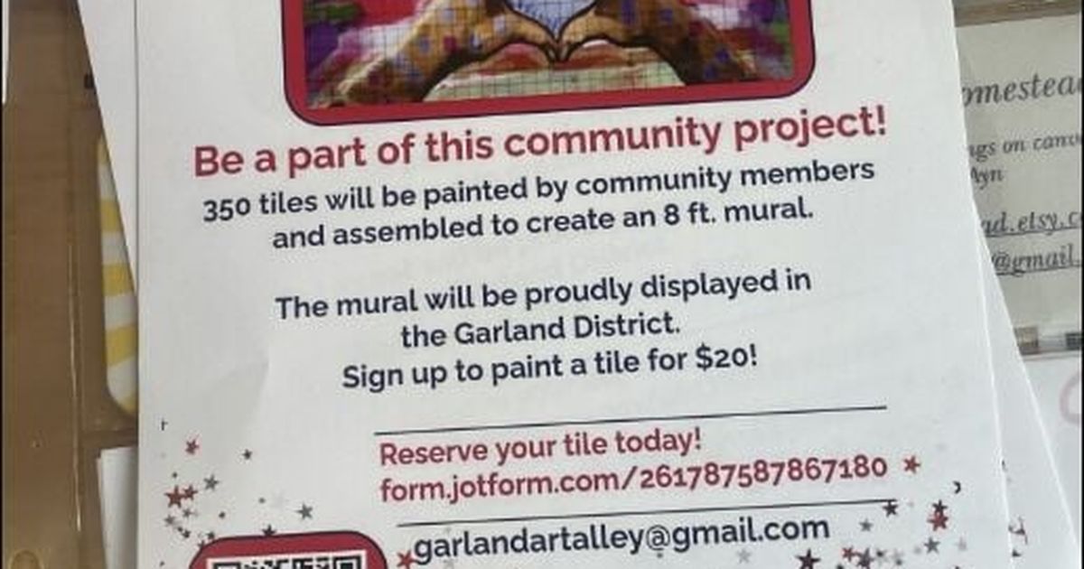 Garland District invites community to paint next Art Alley mural