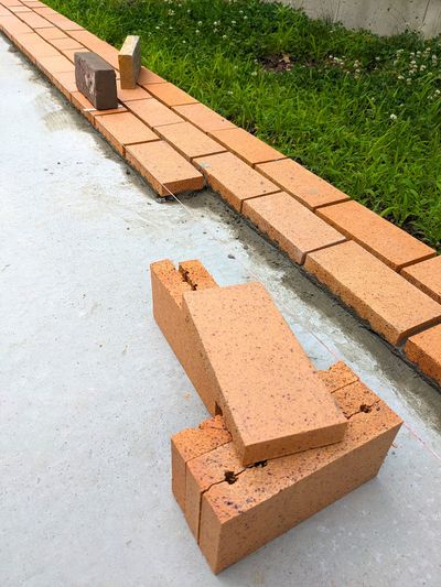 You’re looking at split clay paving brick I’m installing at my son’s house. This brick will never change color and can last hundreds of years.  (Tribune Content Agency)