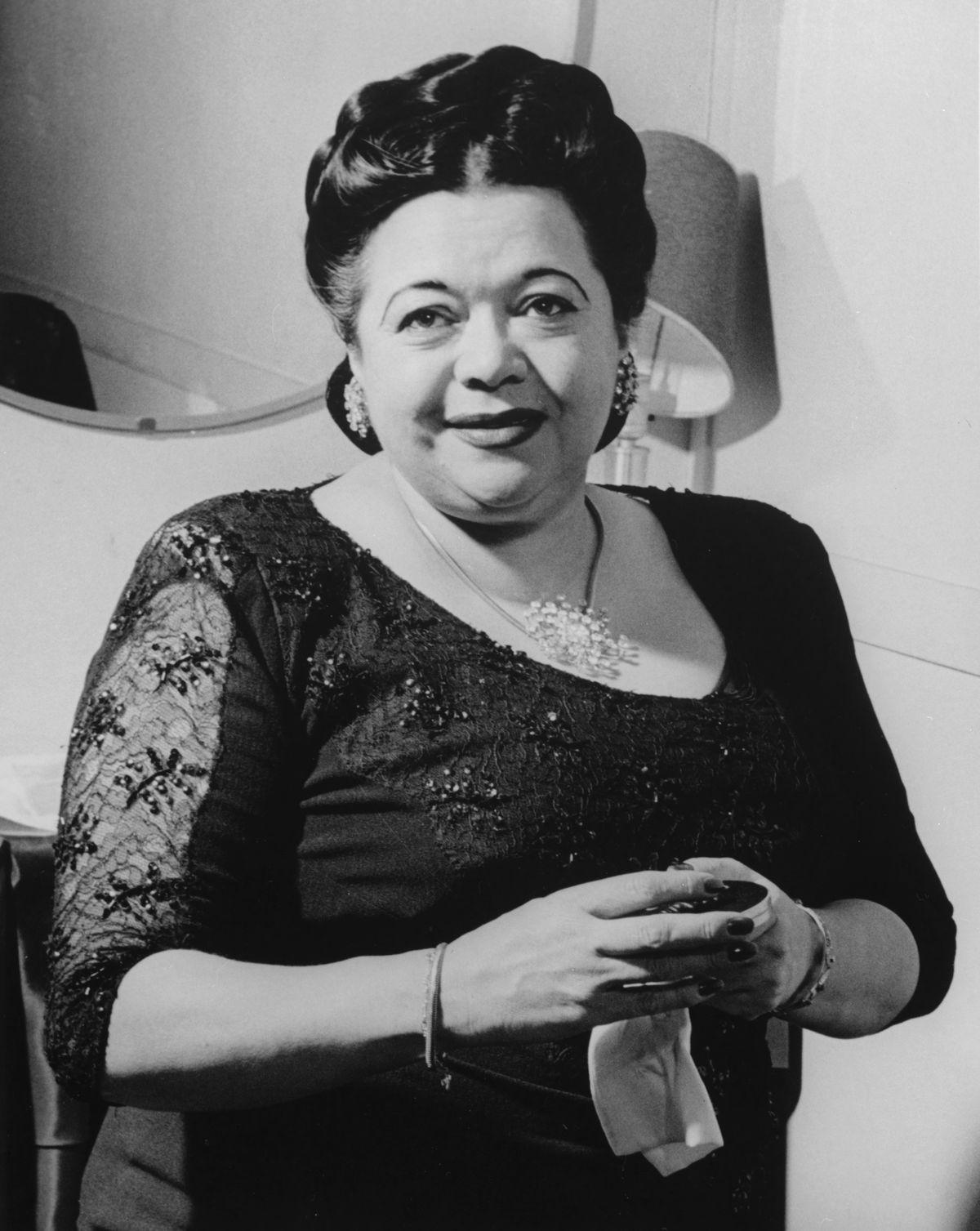 In this 1946 photo taken by William Gottlieb, jazz singer Mildred Bailey is shown at the Aquarium in New York City.  (William P. Gottlieb)