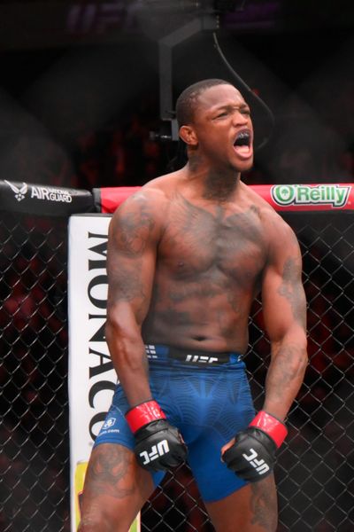 Terrance McKinney, pictured at UFC Fight Night 271, is hoping to get back in the octagon for UFC 329 in July, after winning on March 28.  (Steven Bisig/Reuters)