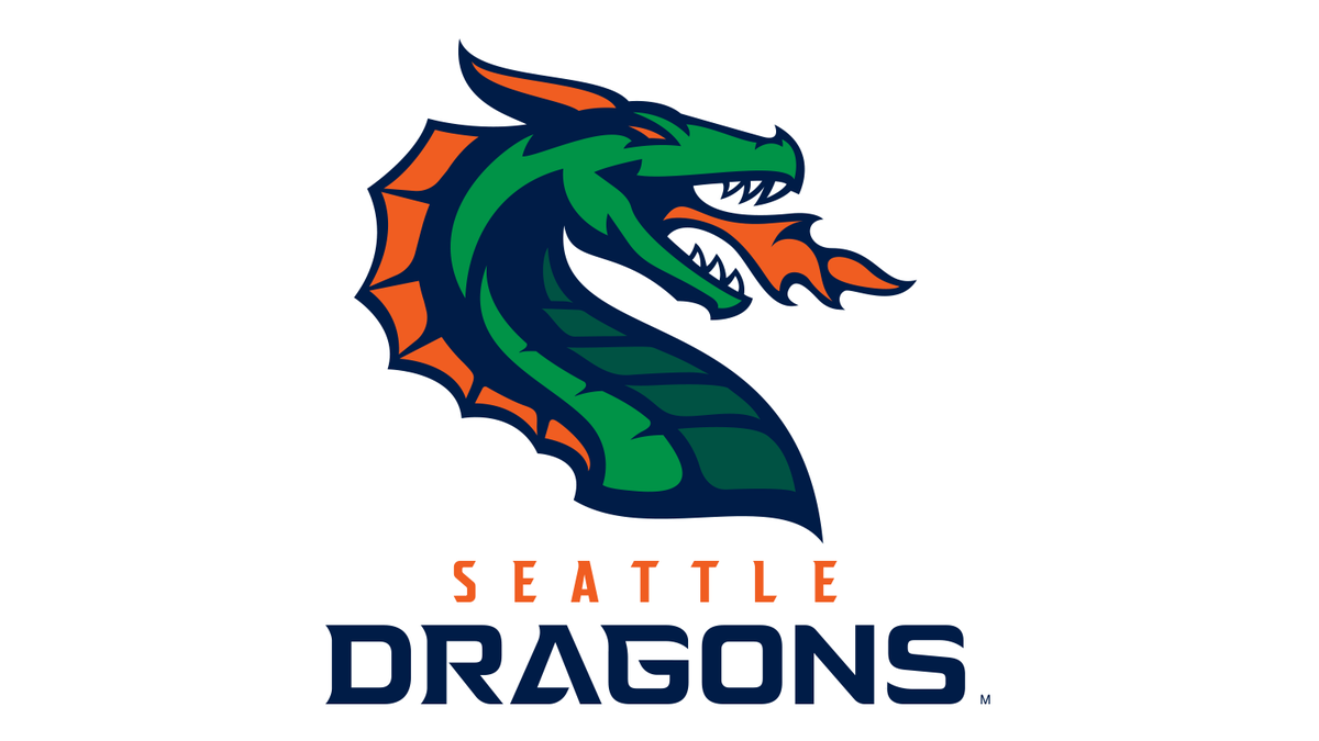The XFL’s Seattle Dragons are born, with a fiery green and red logo to
