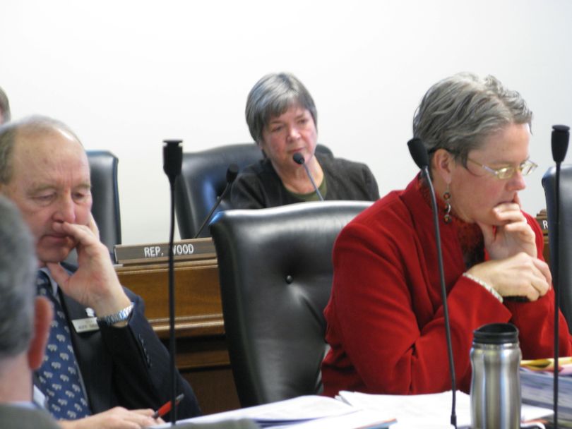 Public school budget cuts are passing on party-line votes in the joint budget committee, with only minority Democrats opposing them. The joint committee has four Democrats and 16 Republicans. (Betsy Russell / The Spokesman-Review)